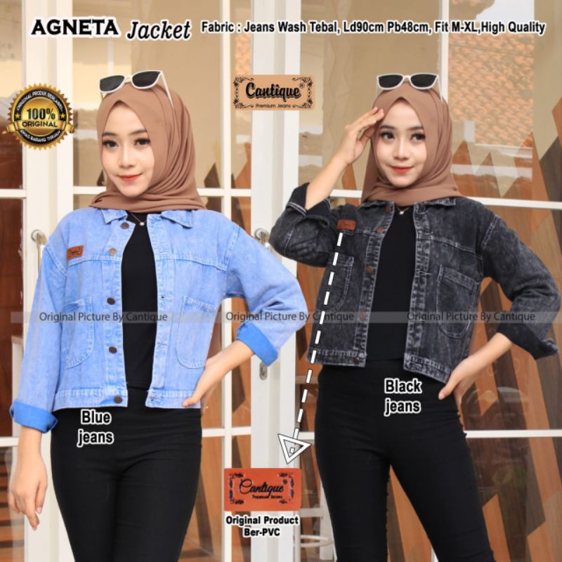 agneta jacket jaket jeans by cantique