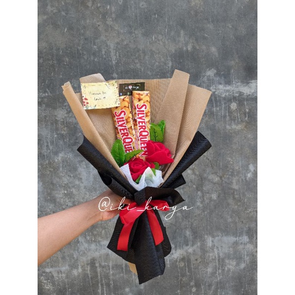 buket coklat silverqueen /buket cowok ultah mumer