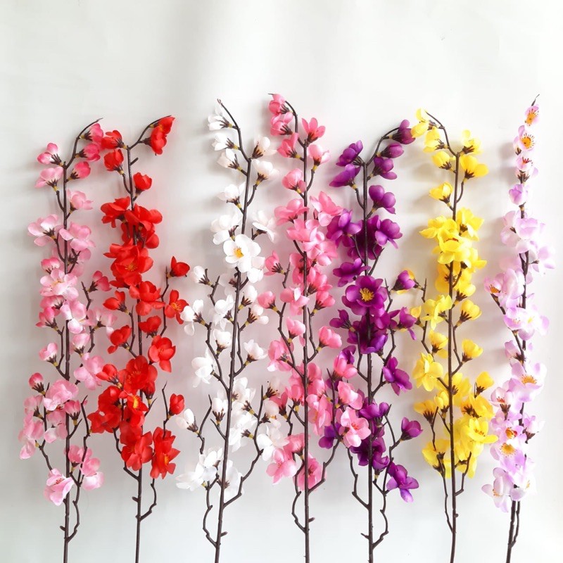 BUNGA SAKURA tangkai panjang 70cm - bunga artificial hiasan rumah home decor shabby grosir murah