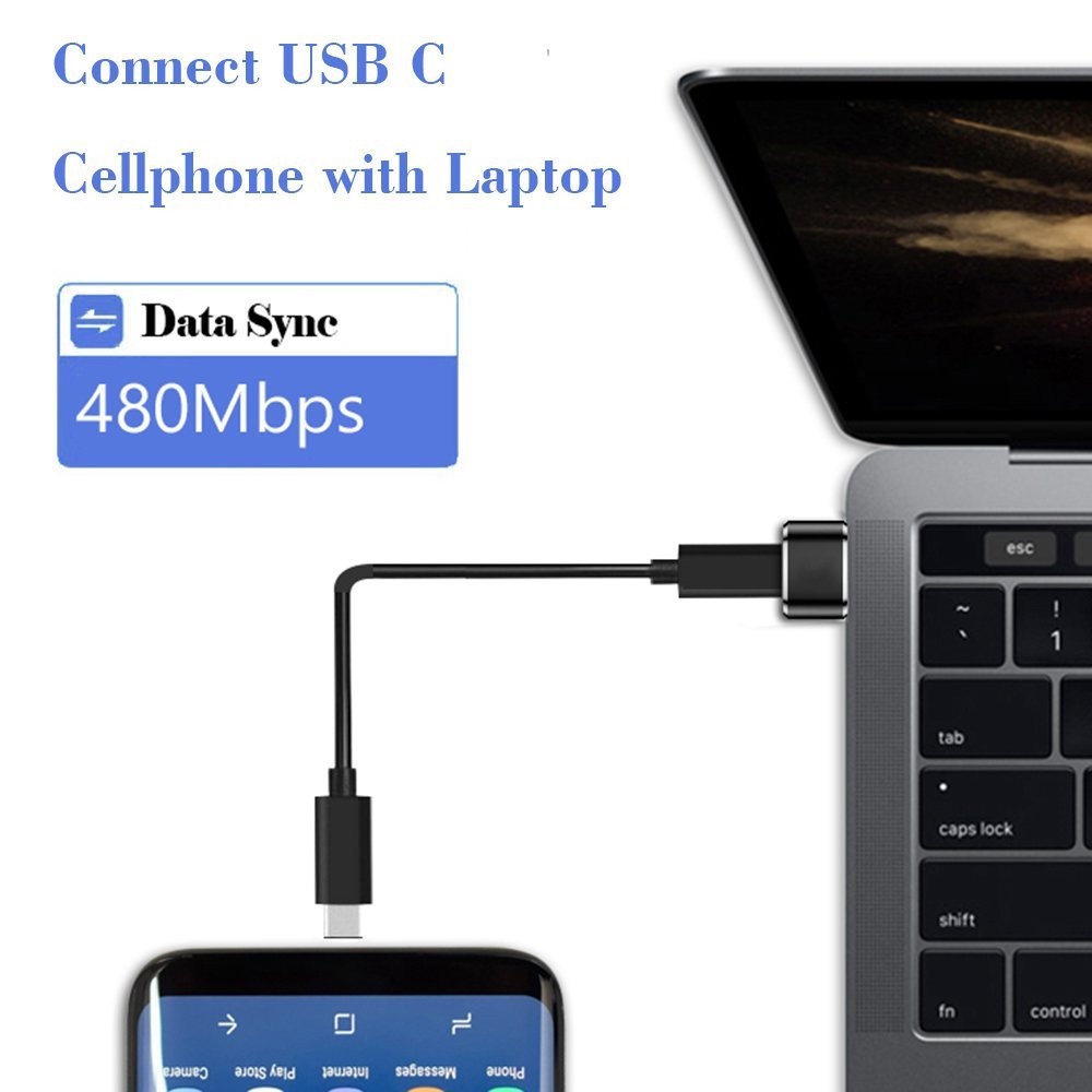 Topspot Microphone Adapter Logam Type-c KE Micro USB C Mini Portabel OTG Adaptor Pengisian Cepat &amp; Transmisi Sinkronisasi Data Konverter USB3.0 Tipe-C ke pengisian cepat USB