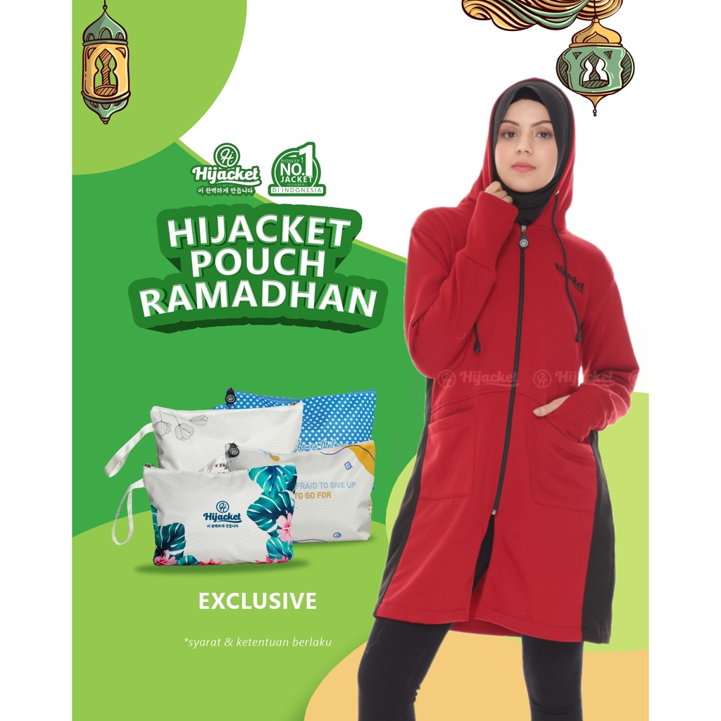 FASHION HJAB MUSLIM MUSIM DINGIN - JAKET HIJAB PREMIUM BAHAN TEBAL HIJACKET AVIA CASUAL LOOK-2