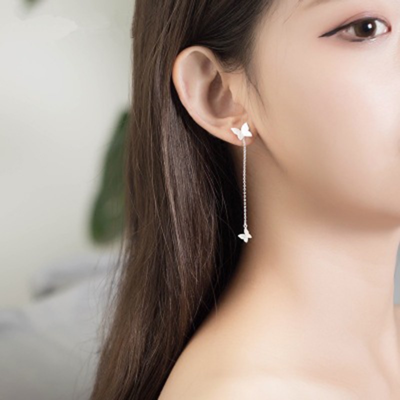 925 anting perak sterling anting-anting wanita dengan perhiasan fashion berlian