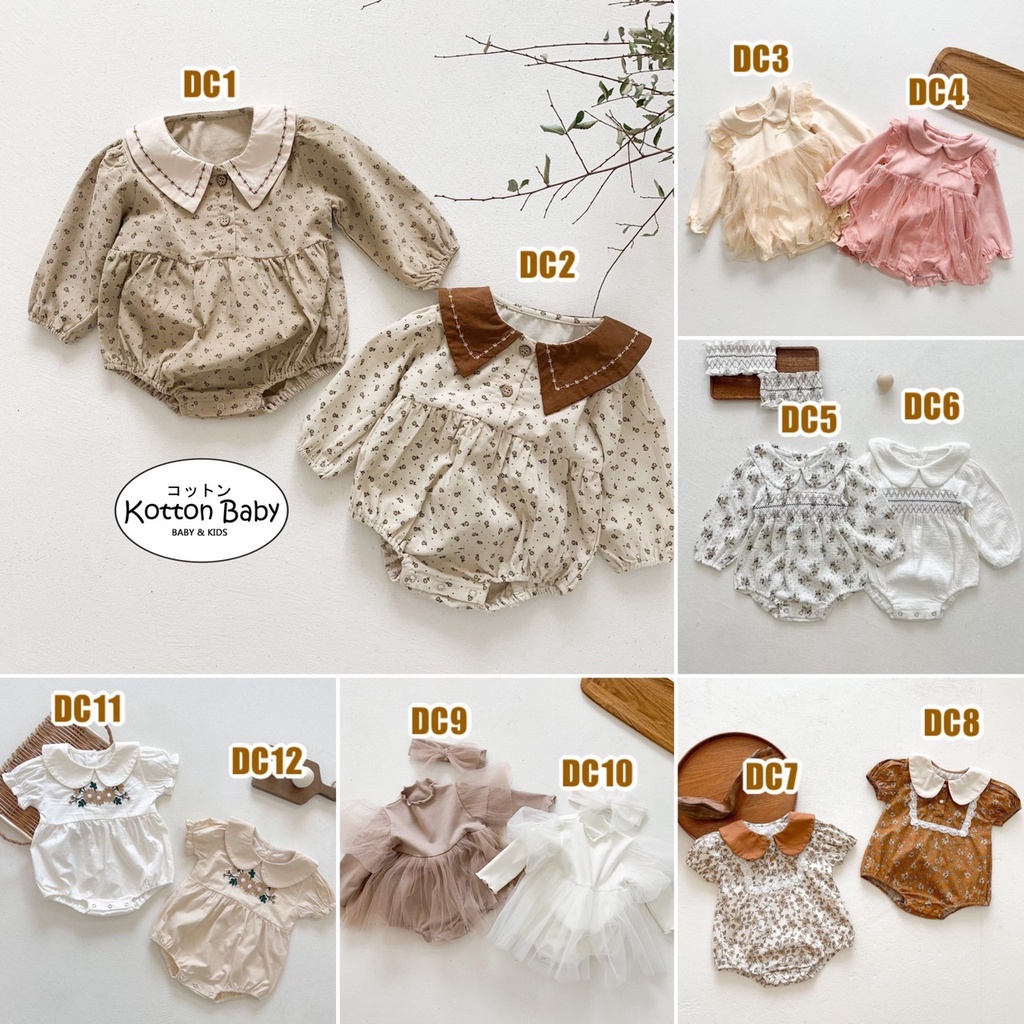 0-18bln PAKAIAN BAYI [Premium impor] BAJU ANAK JUMPER JUMPSUIT ROMPER PEREMPUAN catalog DDWJ DC