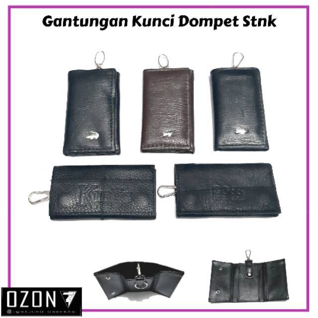 Gantungan kunci motor dan mobil dompet stnk 1 slot 2 sisi