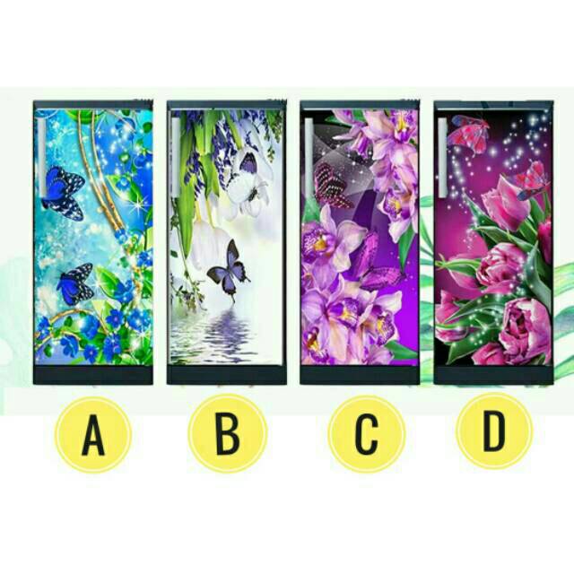 Sticker kulkas 2 pintu