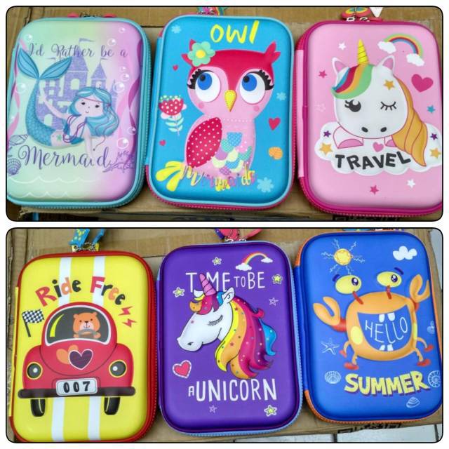 

Kotak Pensil 3D Hardcase Timbul / Tempat Pencil Motif Lucu Look Smiggle