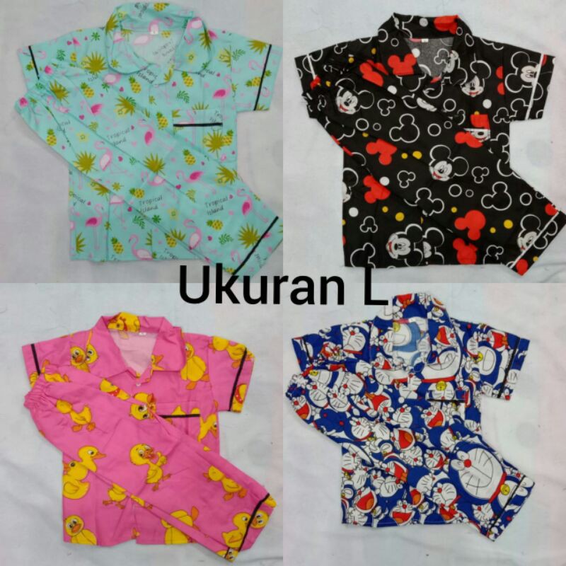 piyama anak ukuran m,l dan xl