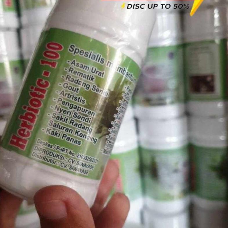 BERKWALITAS Herbiotic-100 ASLI ORIGINAL PASTI SEMBUH HATI2 BARANG TIRUAN Herbiotik