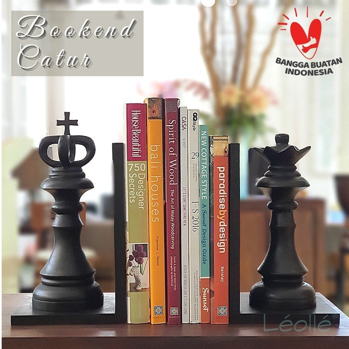 

Leolle Peyangga buku | Bookend Catur Dekorasi Meja Kerja Ruangan Kerja