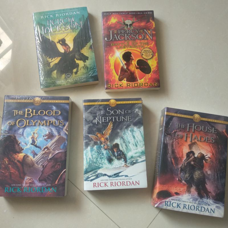 [SALE] [SEALED] Percy jackson and the olympians, heroes of olympus, trials of apollo, the bane chron