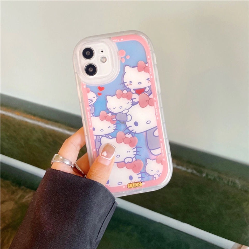 Soft Case Silikon Motif Print Kucing Kecil Untuk IPhone 12 13 11 Pro Max X Xs Max Xr