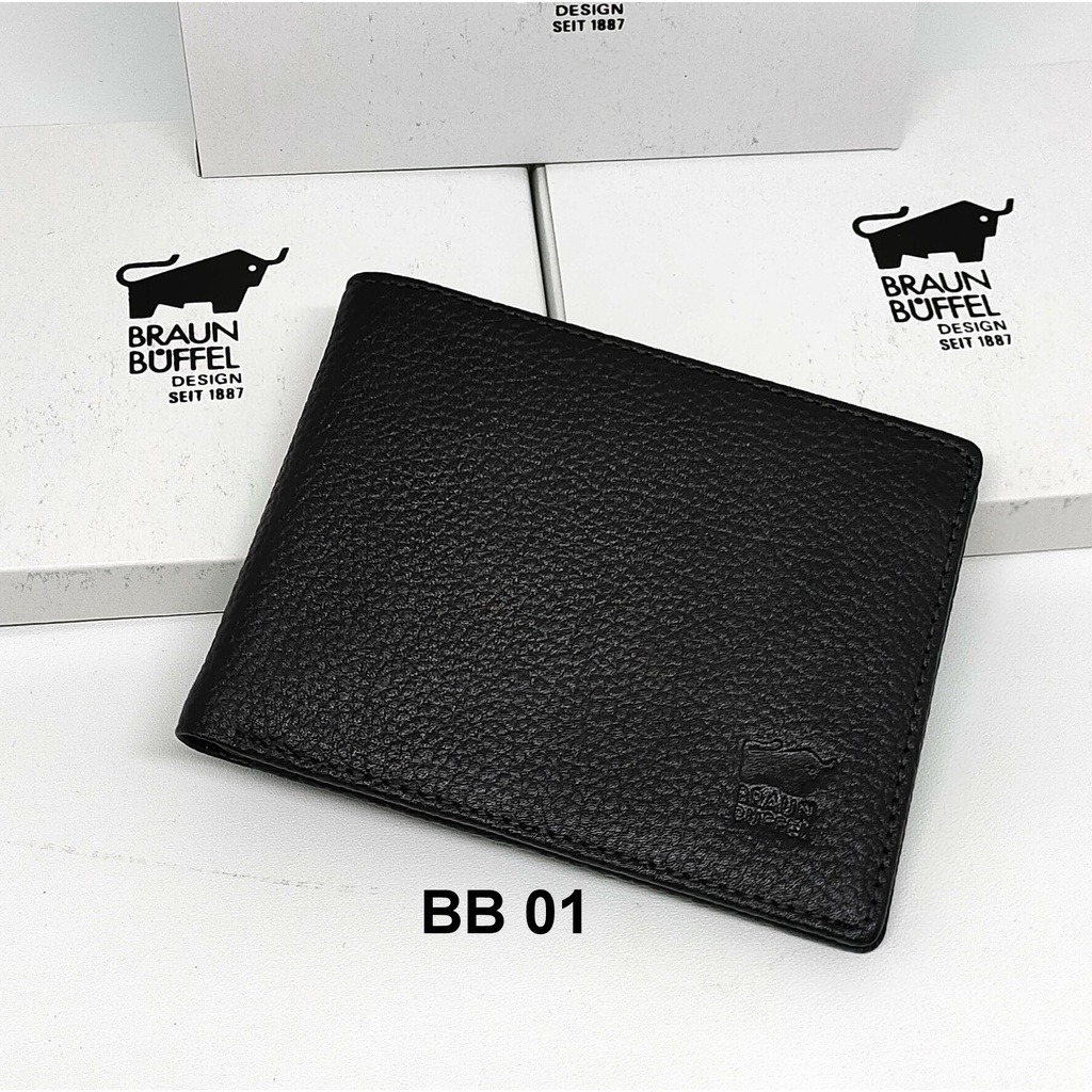 DOMPET PRIA KULIT IMPORT BRAUN BUFFEL BB 01 SIMPLE MODEL TIDUR