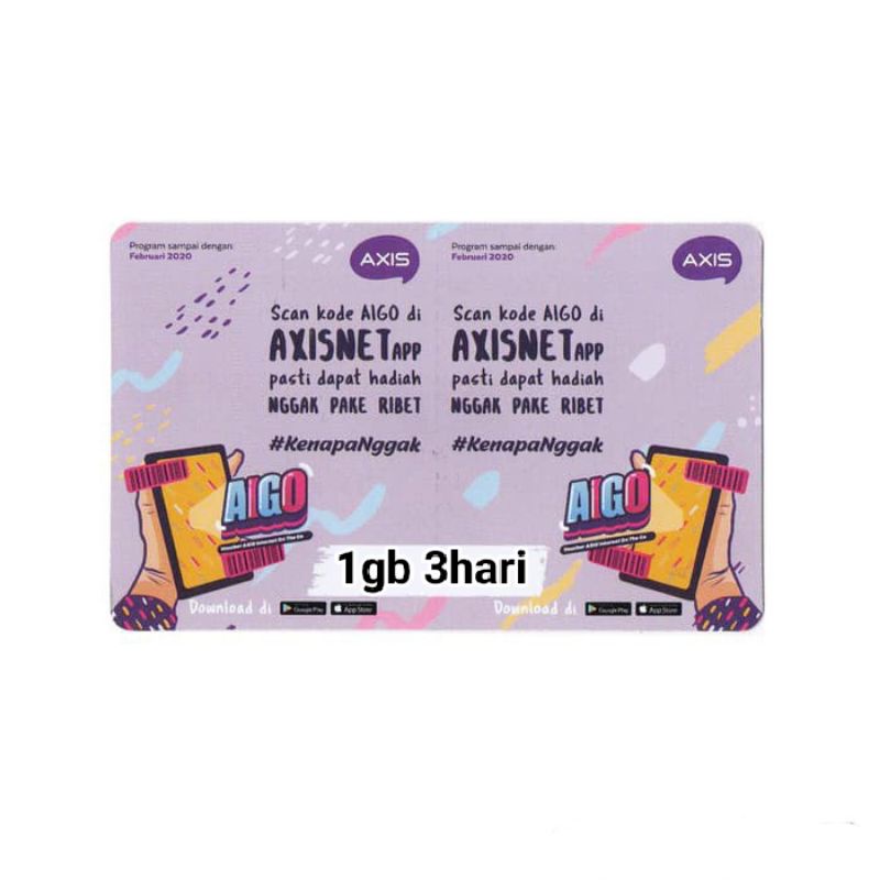 VOUCHER AXIS 1GB 3HARI