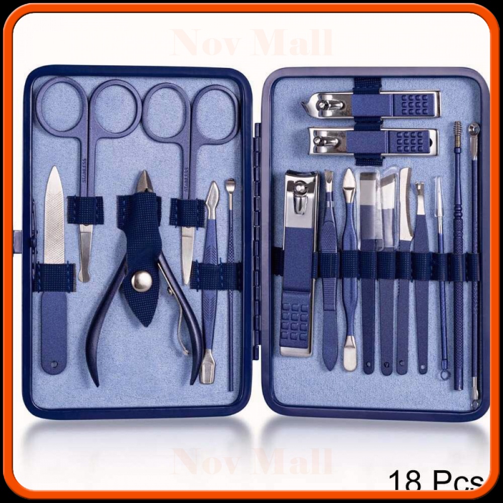 Gunting Kuku Nail Art Set Manicure Pedicure 18 PCS MU108