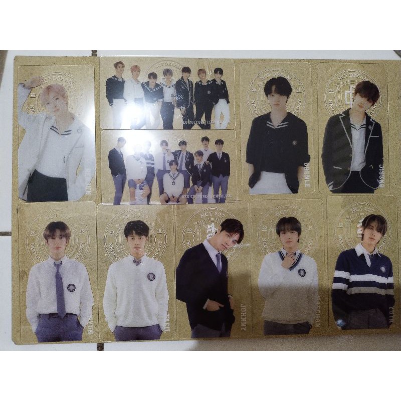 BOOKMARK NCT BACK TO SCHOOL DOYOUNG, JUNGWOO, MARK, JHONNY, CHENLE, TAEIL, JISUNG, RENJUN