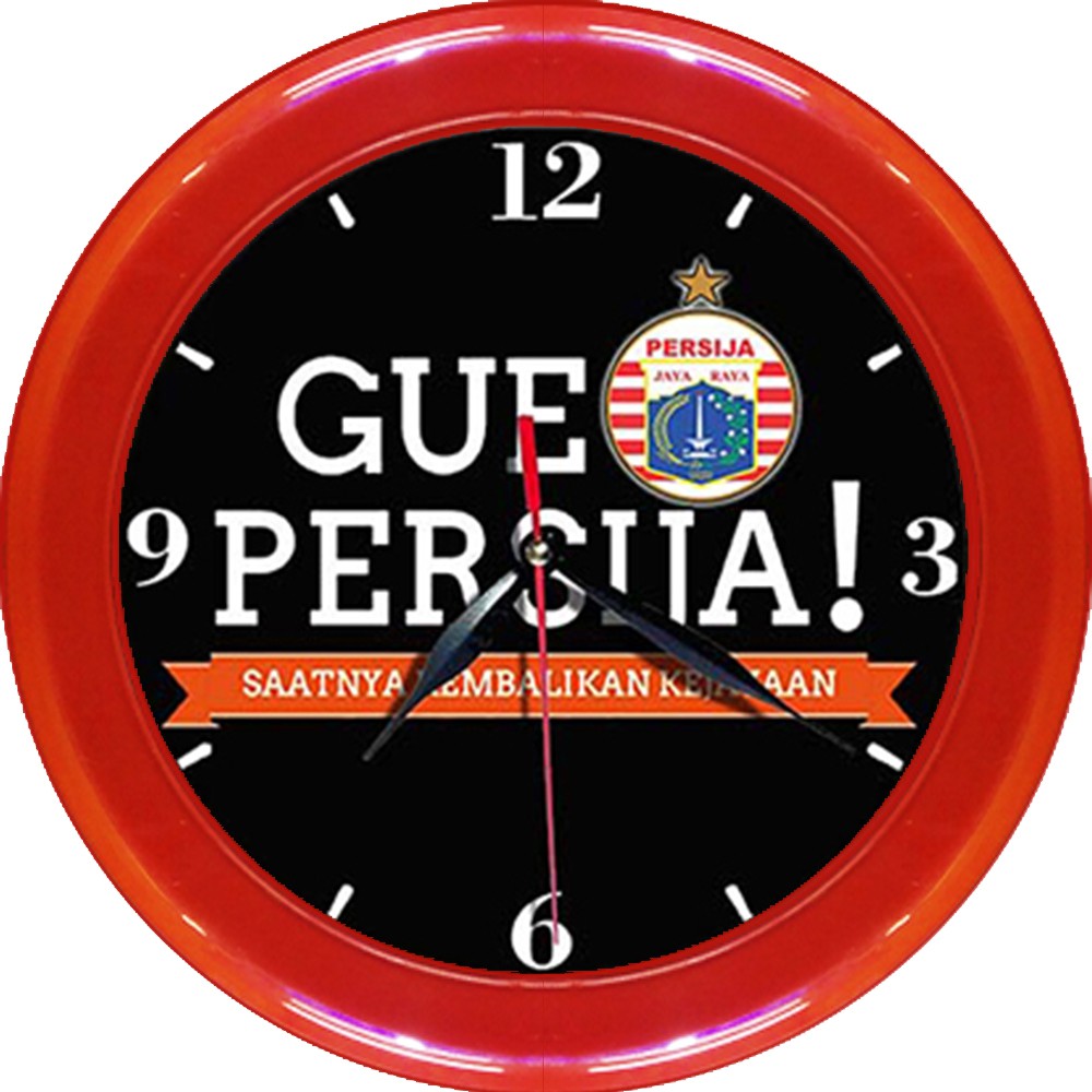 JAM DINDING PERSIJA 20   (DIAMETER 30CM)