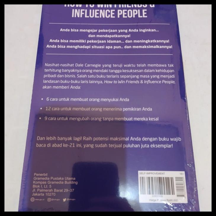 

TERLARIS BUKU HOW TO WIN FRIENDS AND INFLUENCE PEOPLE - DALE CARNEGIE TERLARIS