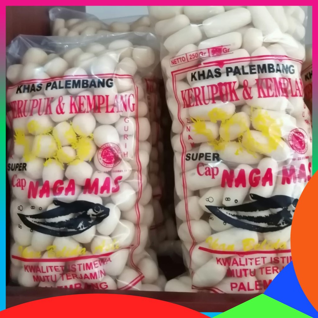 

Getas Asli Palembang 500 gram Ikan Tenggiri Kerupuk Dan Kemplang Naga Mas Khas Palembang