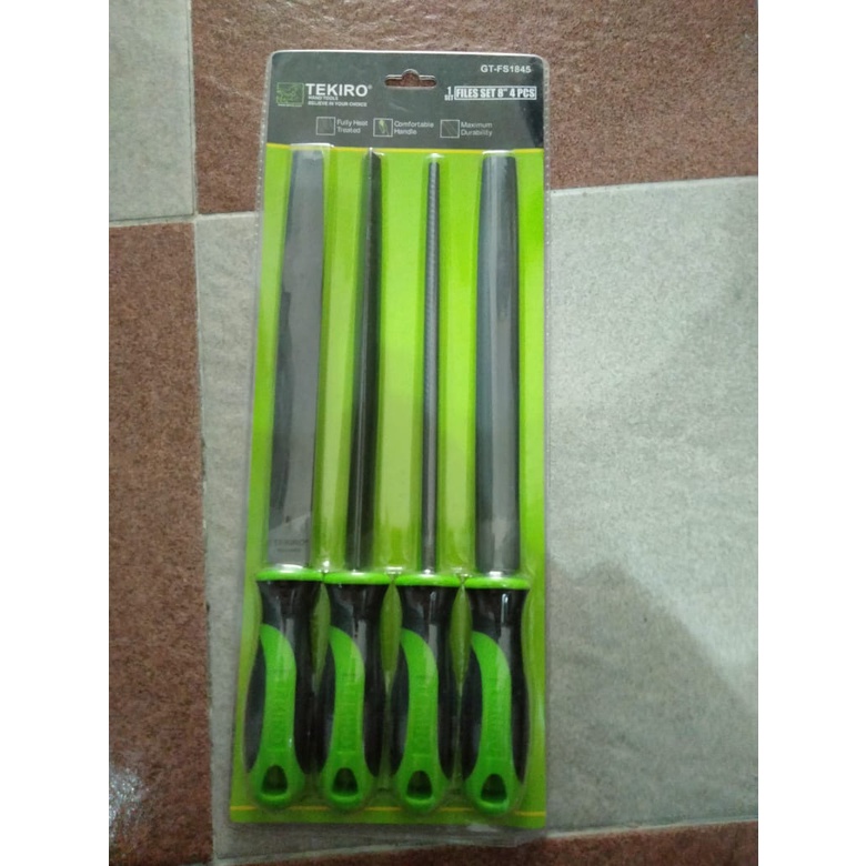 TEKIRO KIKIR SET 4PCS 8INCH (KIKIR BESI)