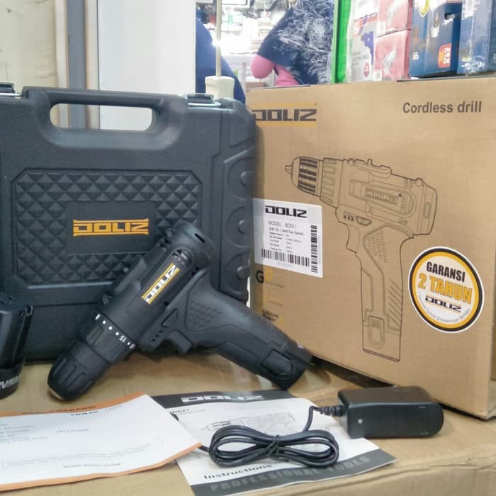 Mesin bor baterai DOLIZ BD621 Cordless drill BD 621