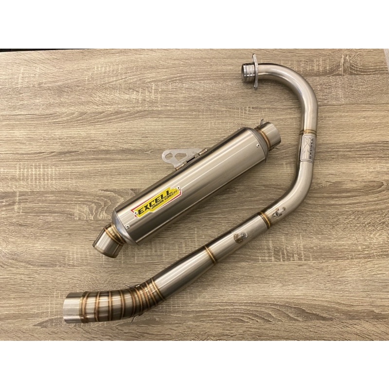 Knalpot Racing Excell Original model bulat Jenong Panjang 30cm PNP CB GL MP TIGER