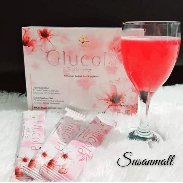 READY STOK  GLUCOLA SAKURA MCI | GLUCOLA MCI | MINUMAN ANTIOKSIDAN & KESEHATAN KULIT , TUBUH , WAJAH