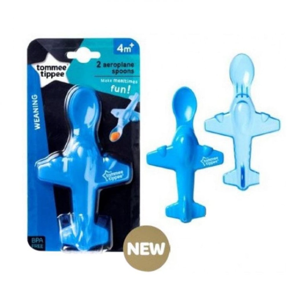 TOMMEE TIPPEE AEROPLANE SPOONS ( SENDOK ANAK / SENDOK MPASI )