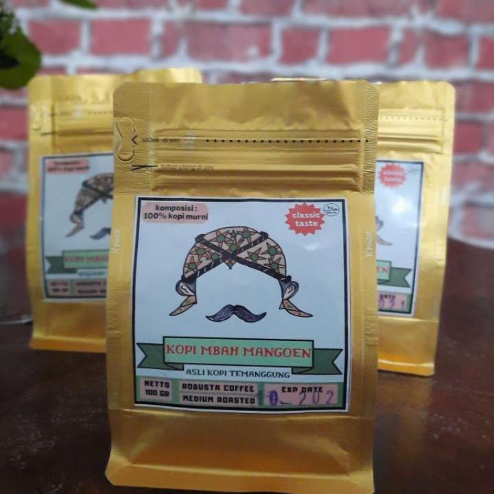 

PENAWARAN BESAR! Kopi Bubuk Robusta Murni Temanggung Asli Mbah Mangoen @100 gr