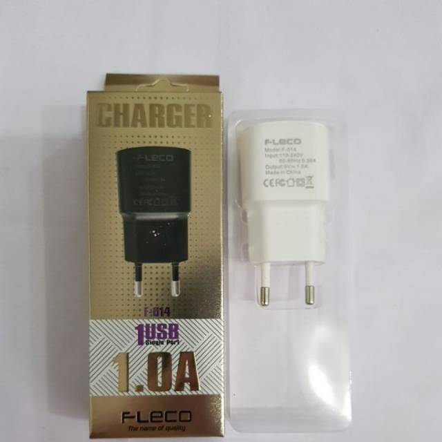 Chas charger USB hp handphone smartphone 5V Fleco