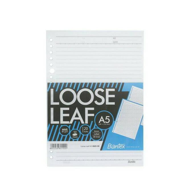 

LOOSE LEAF ISI FILE A5 80 GR TEBAL BAGUS EXCLUSIVE