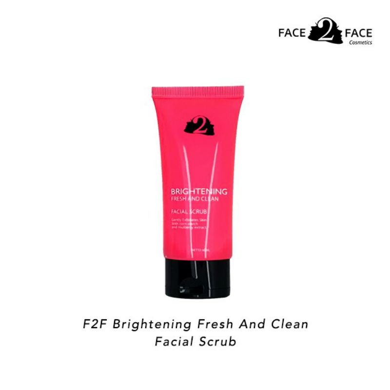 Face 2 face brightening fresh and clean facial scrub 60ml