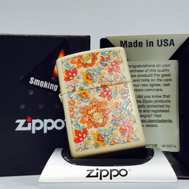 Original zippo 49770 vintage Floral