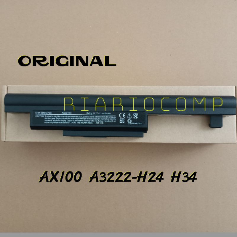 Baterai AXIOO BYON A3222-H24 A3222-H34 ORIGINAL 6CELL