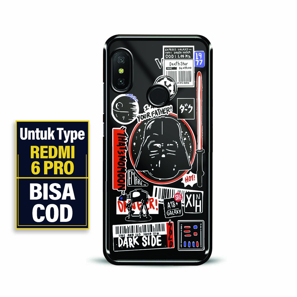 Case Glossy Premium Redmi 6 Pro - 2D Glossy Redmi 6 Pro - Fashion Motif [ Starwars ] Redmi 6 Pro - H