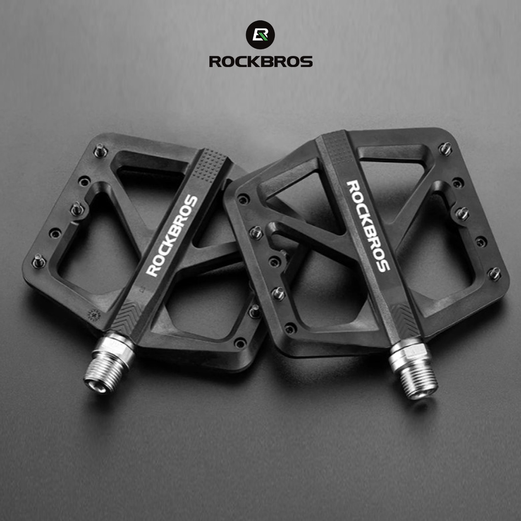 Rockbros M906 Bike Aluminum Ultralight Pedals - Pedal Sepeda - BLACK