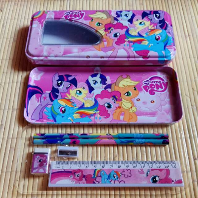

Tempat pensil kaleng import pony twilight