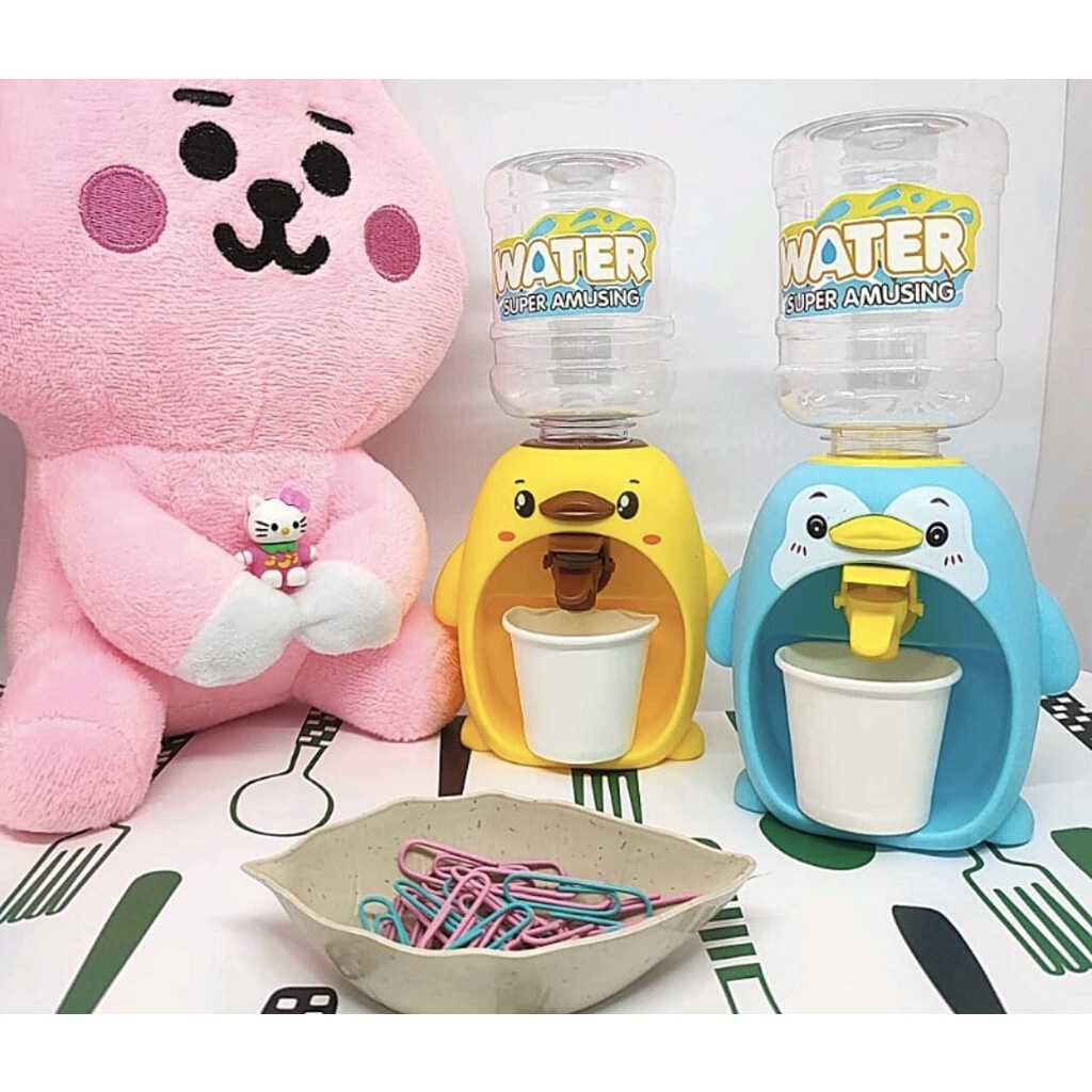 Dispenser Mini Galon Portable Anak Air Minum Karakter Bebek