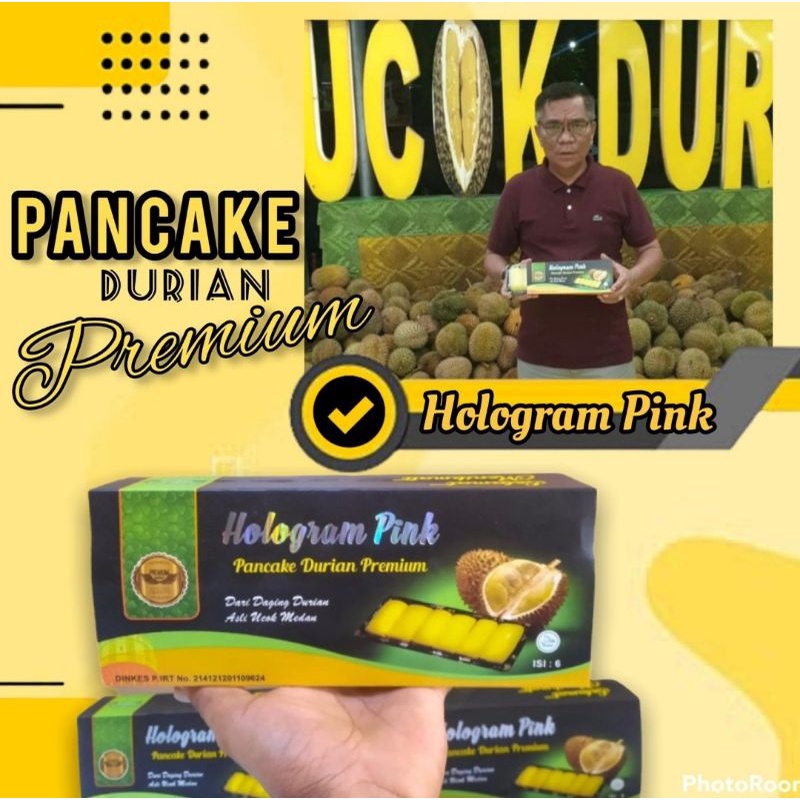 Pancake Durian Premium Ucok Hologram Pink