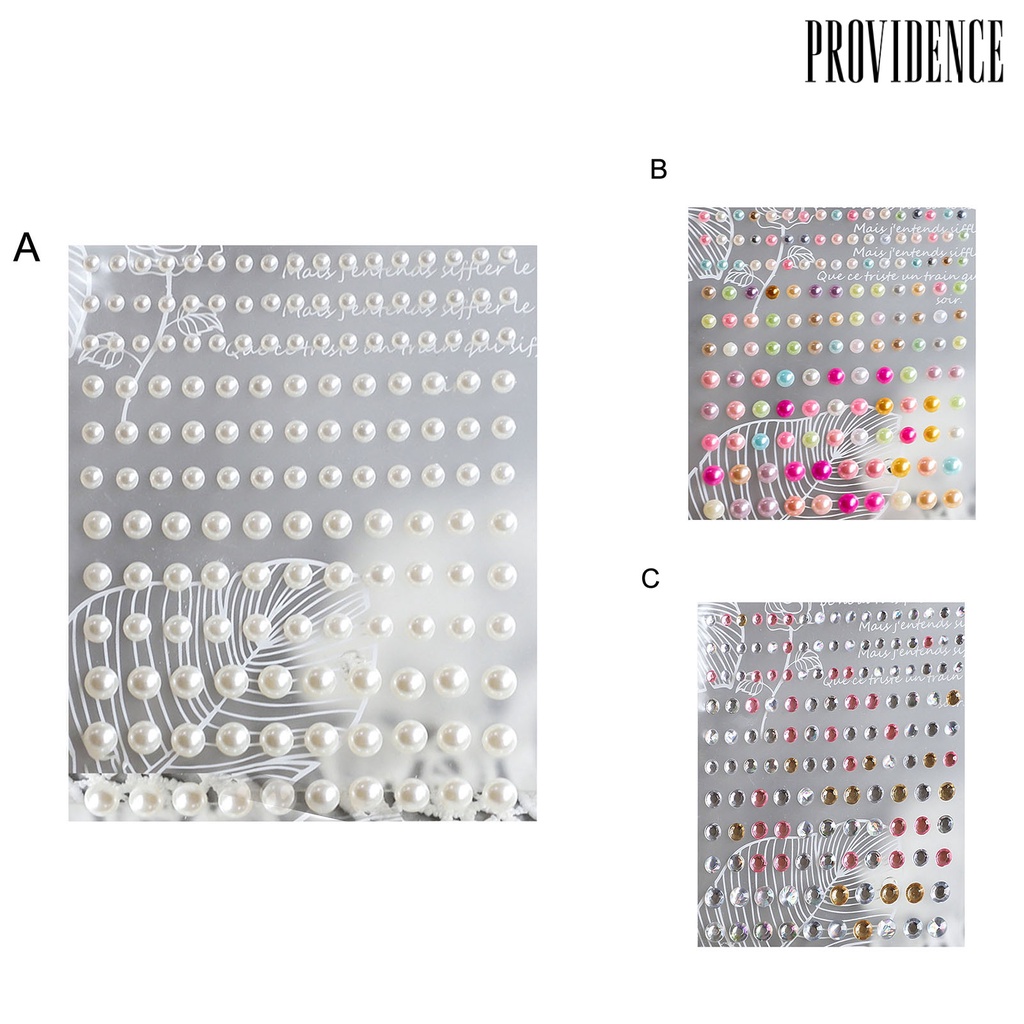 Providence Back Glue Nail Pearl Sticker 3D Effect Mini Beauty DIY Nail Art Decoration Manicure Accessory for Makeup