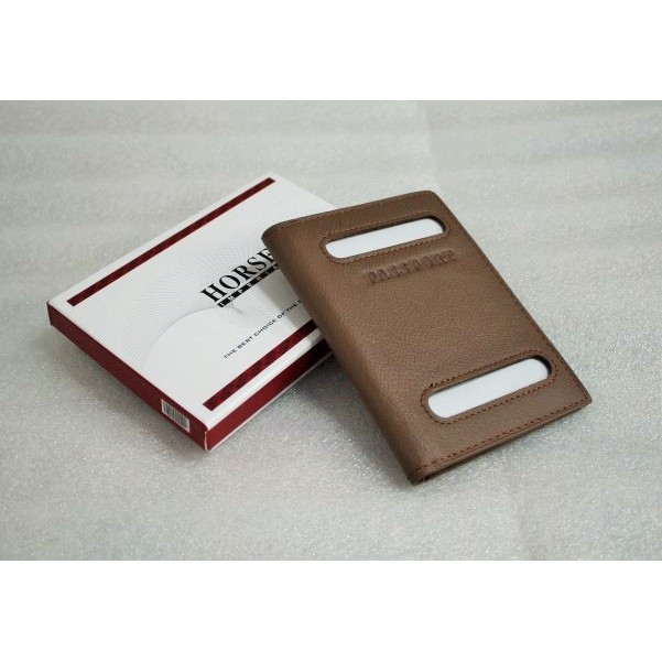 Dompet tempat  Passport paspor Kulit asli pria wanita original Imperial Horse