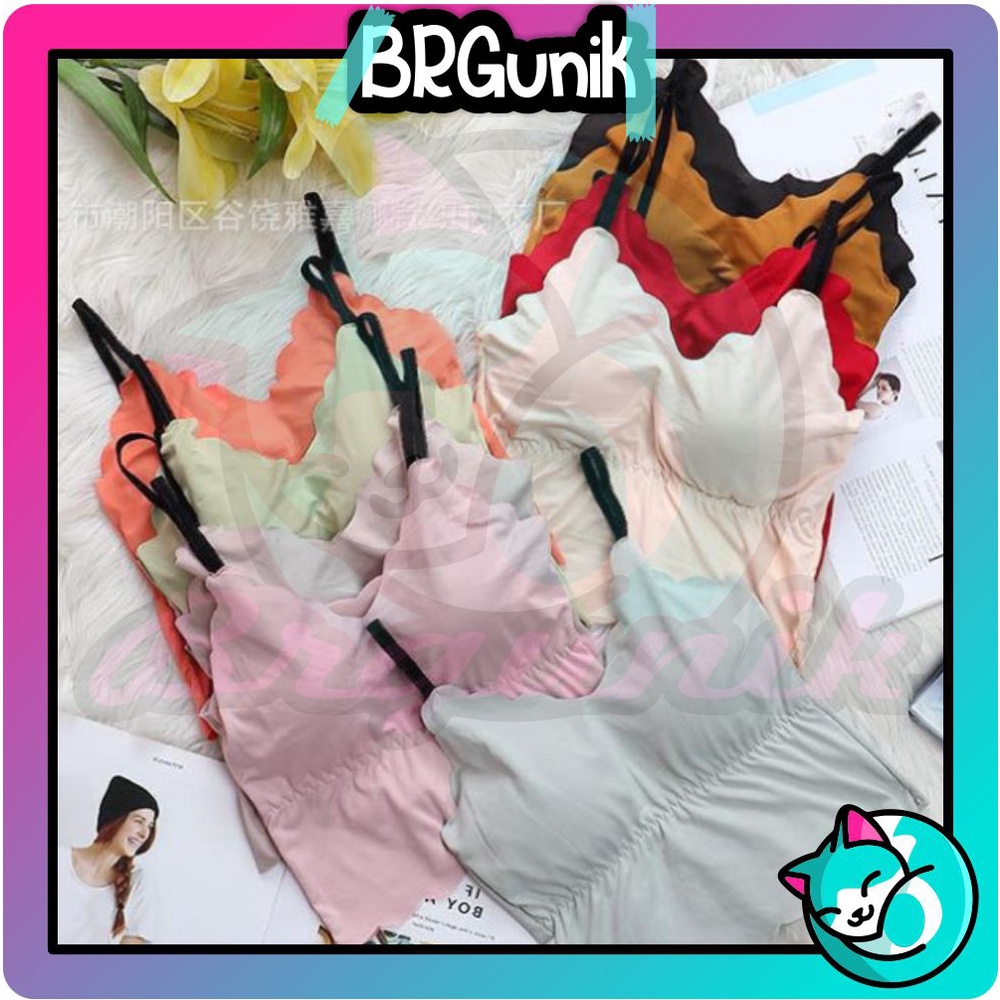 BRGUNIK Bra Wave Casual Kemben Lembut Import Quality Tanktop Bra Croptop Bra B049