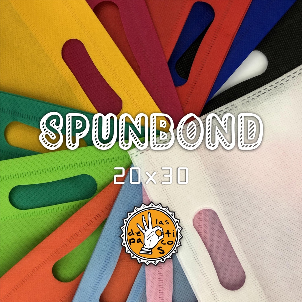 GOODIE BAG TAS KAIN SPUNBOND MODEL OVAL UKURAN 20X30 CM CUSTOM SABLON
