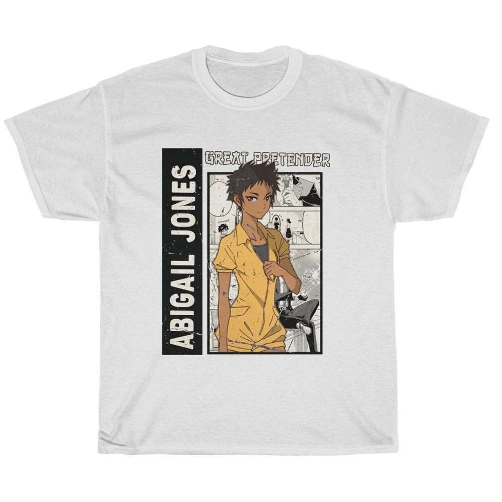 Tshirt Abigail Jones The Great Pretender White Anime Manga Premium Unisex