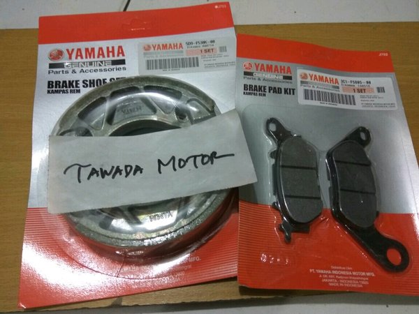 KANVAS REM SET DEPAN DAN BELAKANG YAMAHA VEGA R NEW-VEGA ZR - VEGA RR-VEGA FORCE FI