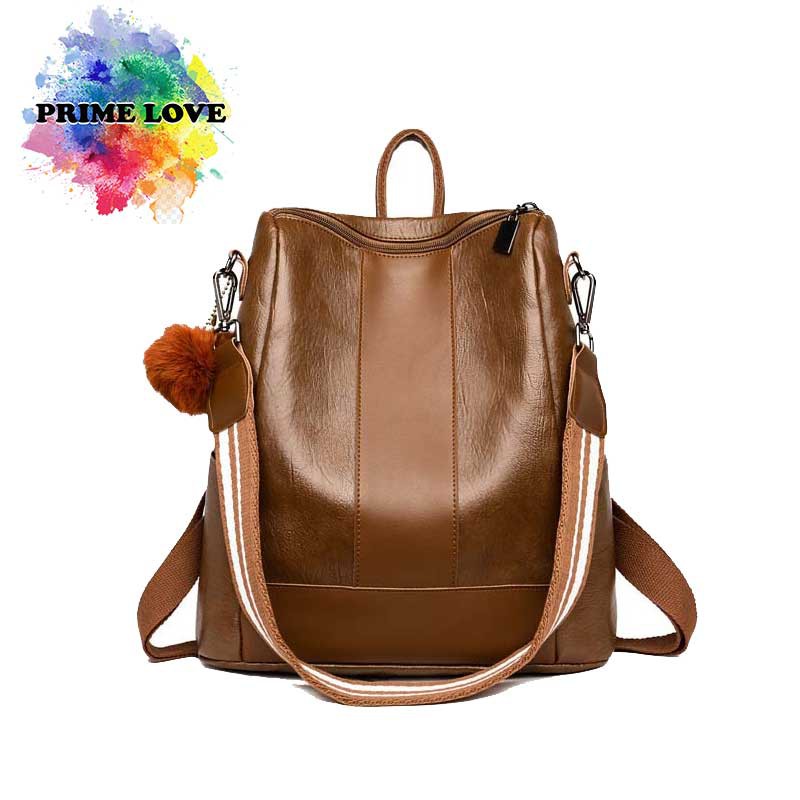 Tas Punggung Ransel Wanita Simple Polos Tas Shoulder Bag Gendong Wanita Fashion Elegan - TW1842