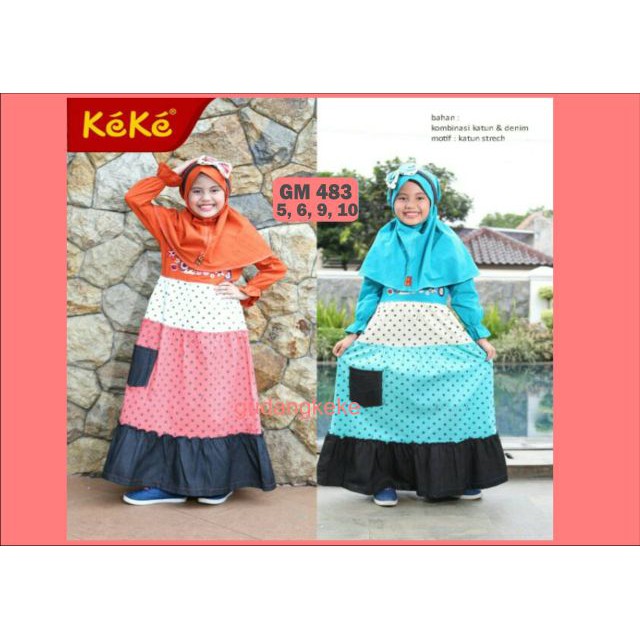 KEKE GAMIS ANAK GM 483 KEKE BUSANA MUSLIM