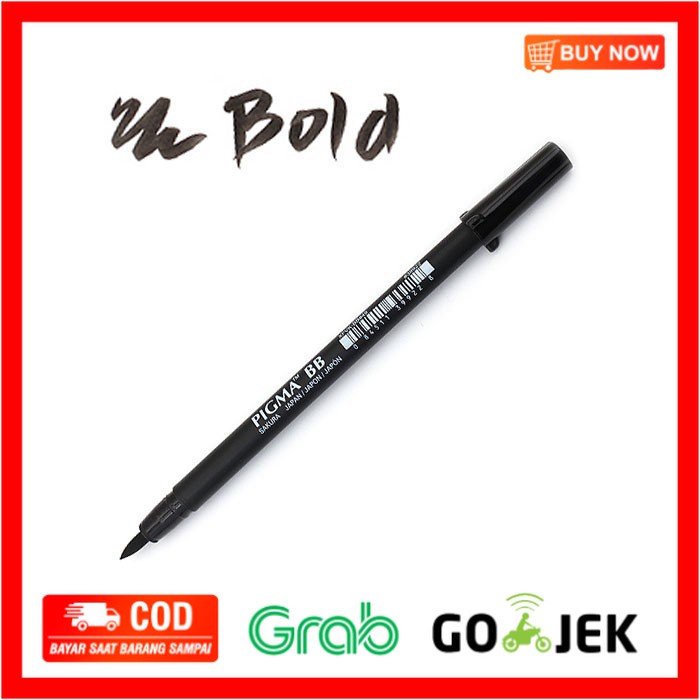 

(BISA COD) Sakura Pigma Professional Brush Pen - Bold Black