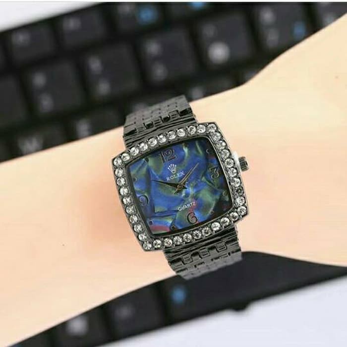 Jam Tangan Rolex Wanita / Jtr 888 Hitam