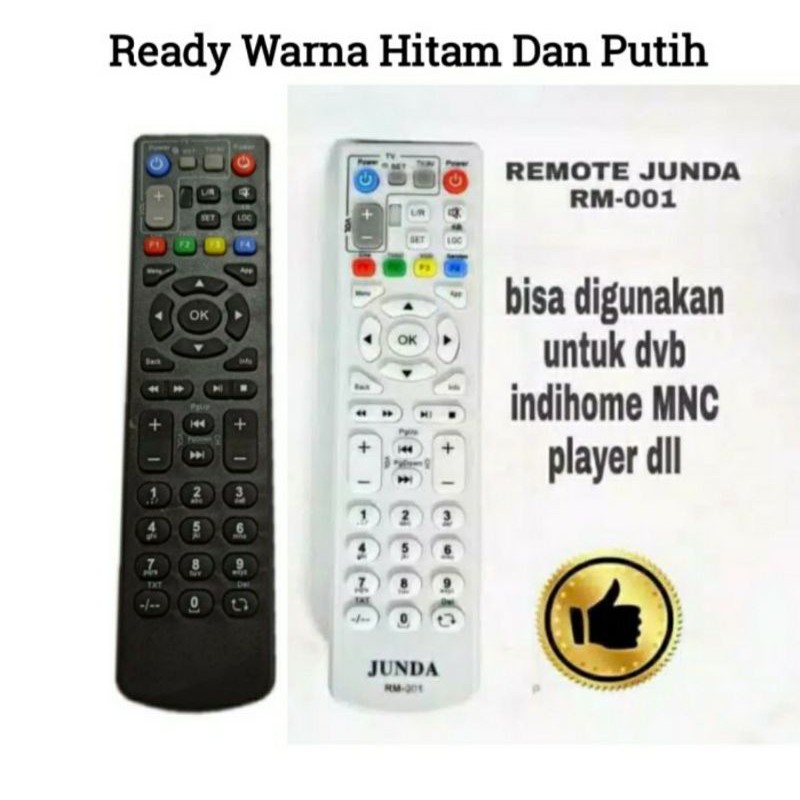 Remot Remote DVB Reciver Junda RM 001 Remote Stb