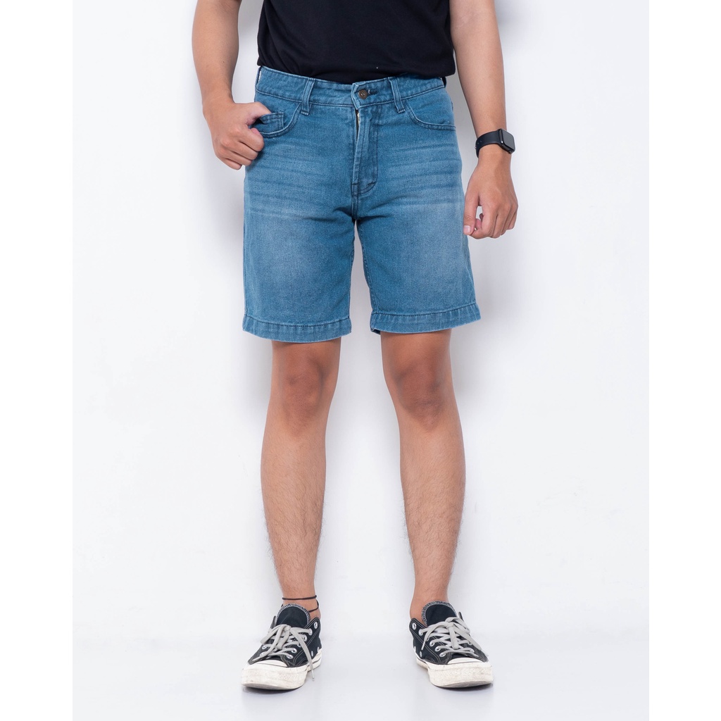 PLAIN Short Denim Washed - Classic Blue Washed